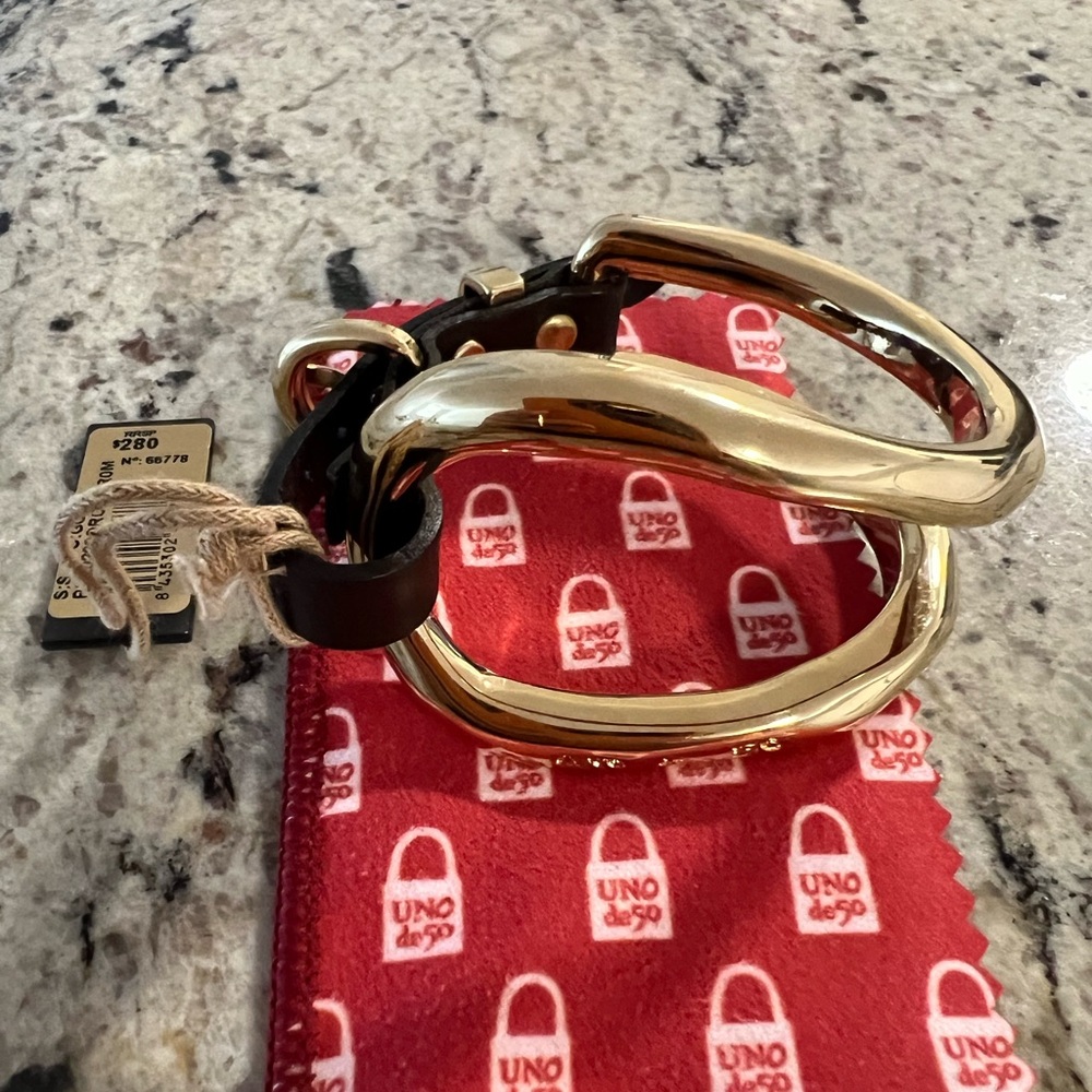UNO de 50 Bocado Gold Bracelet